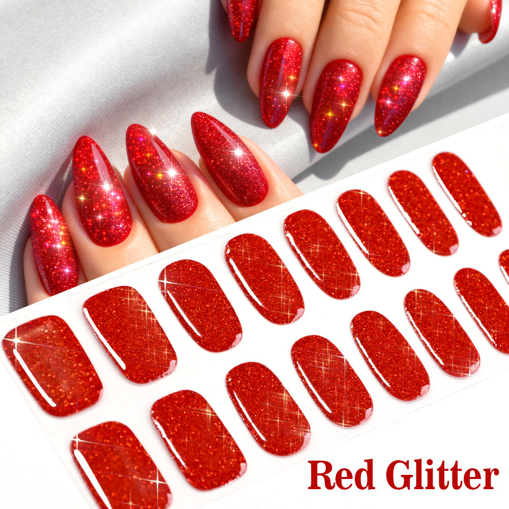 Sparkling Glitter Press-On Nail Set