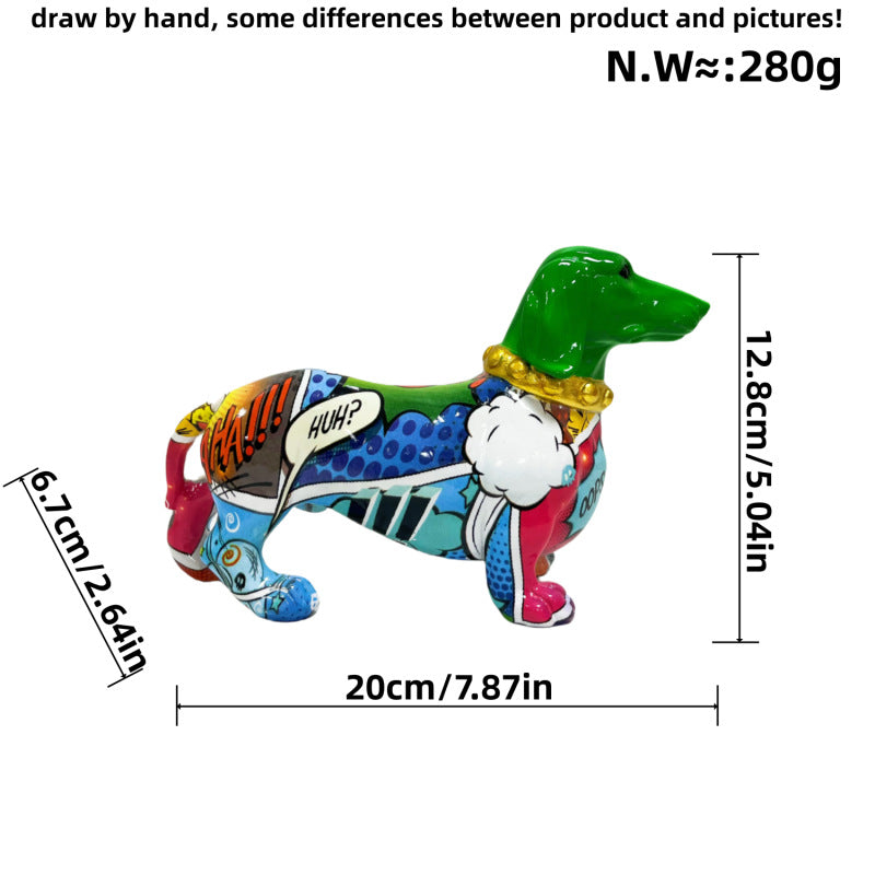 Creative decoration figure of a dachshund Stornfield