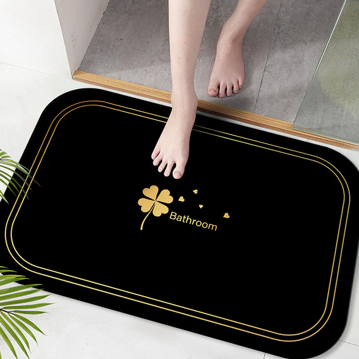 Soft Microfiber Bath Mat with Anti-Slip Features