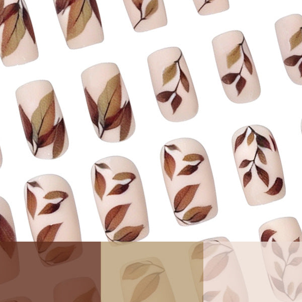 Artistic Fall Leaves Nail Art Stornfield