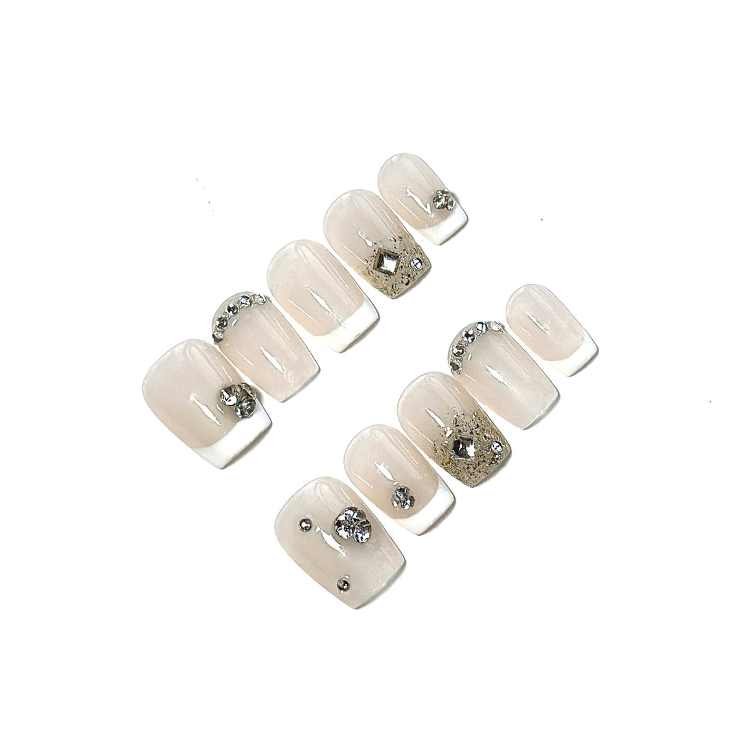 Decorative Swarovski-Accented Press-On Nail Set