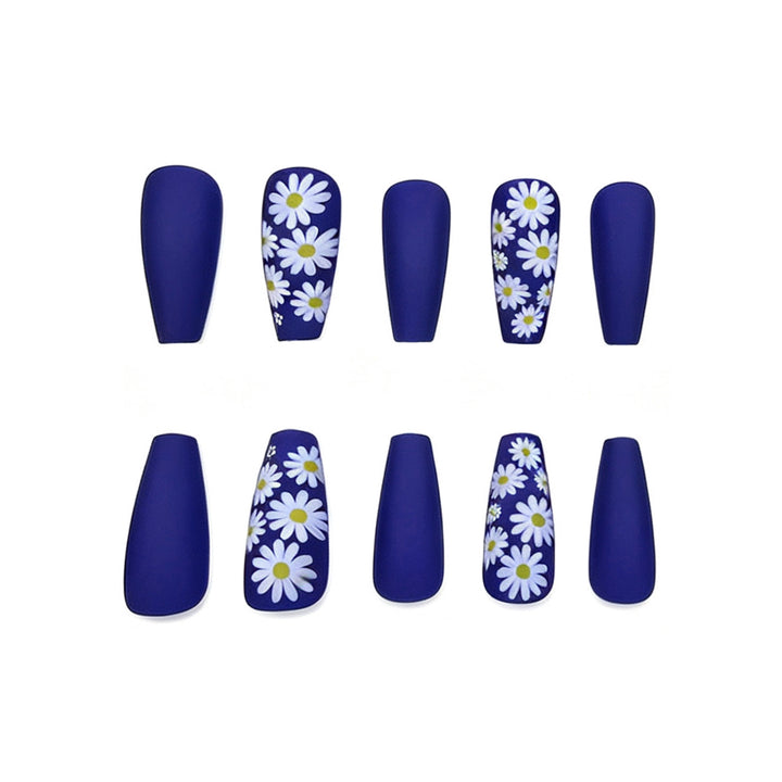 Floral Matte Nail Enhancements Stornfield