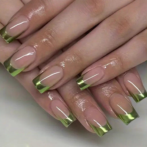 Classic French Tip Nail Enhancements Stornfield