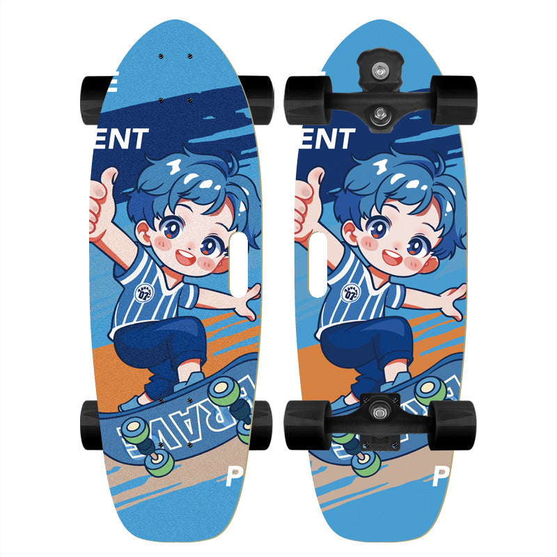 Skateboard with Custom Cartoon Design Stornfield
