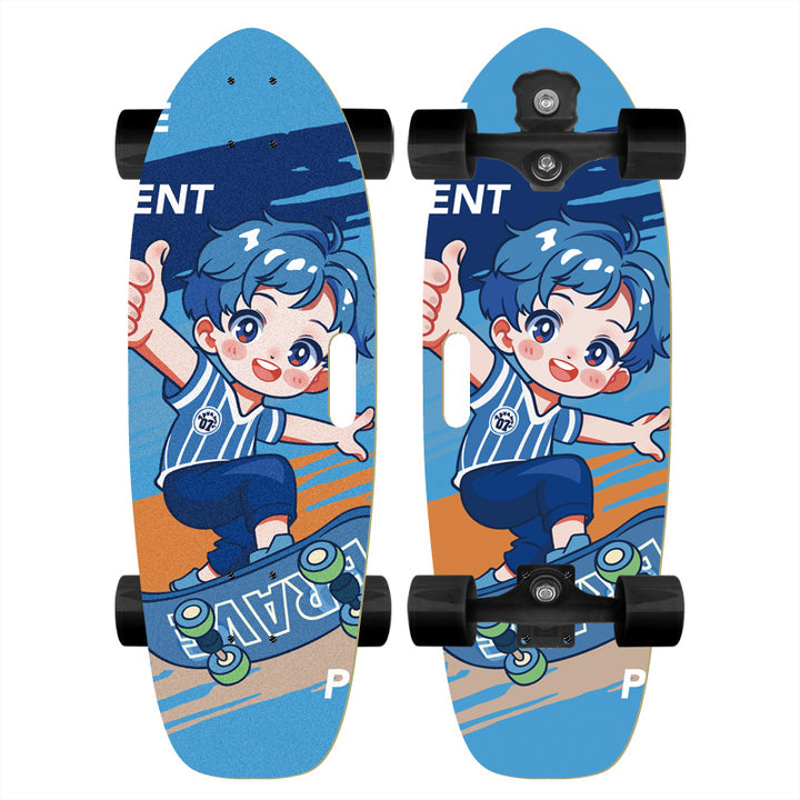 Skateboard with Custom Cartoon Design Stornfield