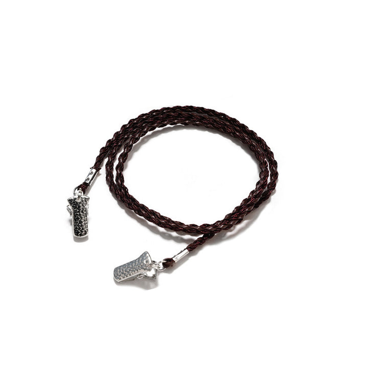 Braided Faux Leather Eyewear Holder Stornfield
