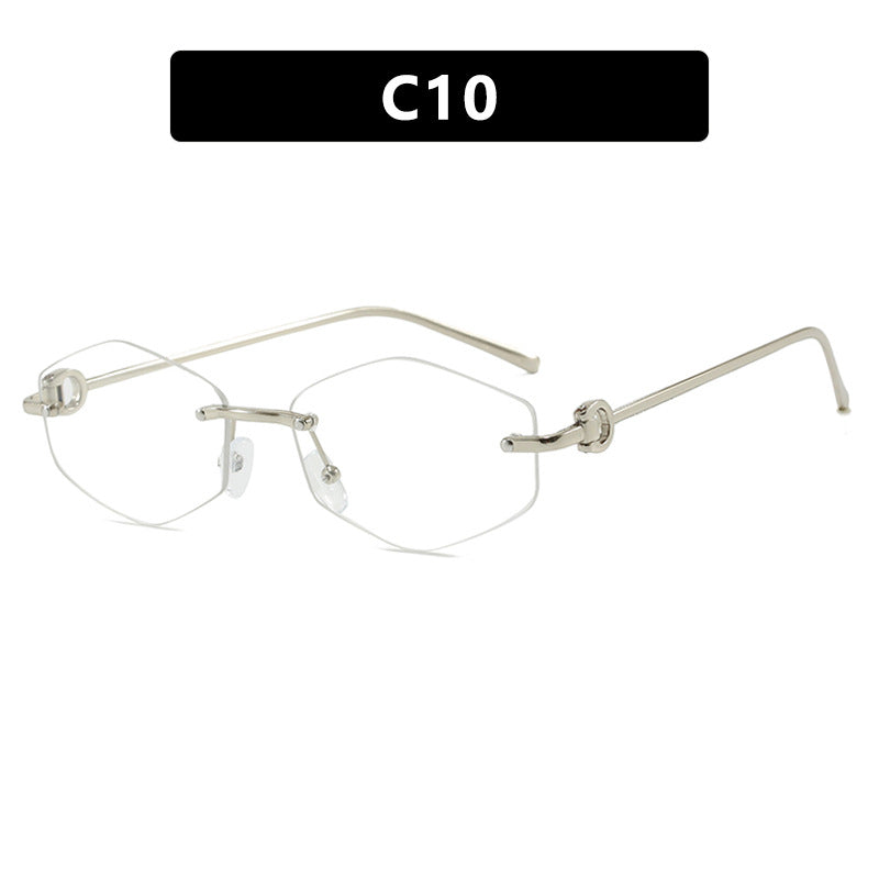 Women's fashionable sunglasses with hexagonal frame and luxurious accents Stornfield