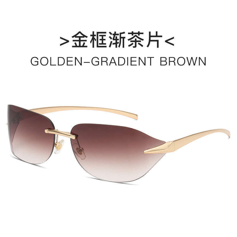 Women futuristic sunglasses with elegant minimalist design Stornfield