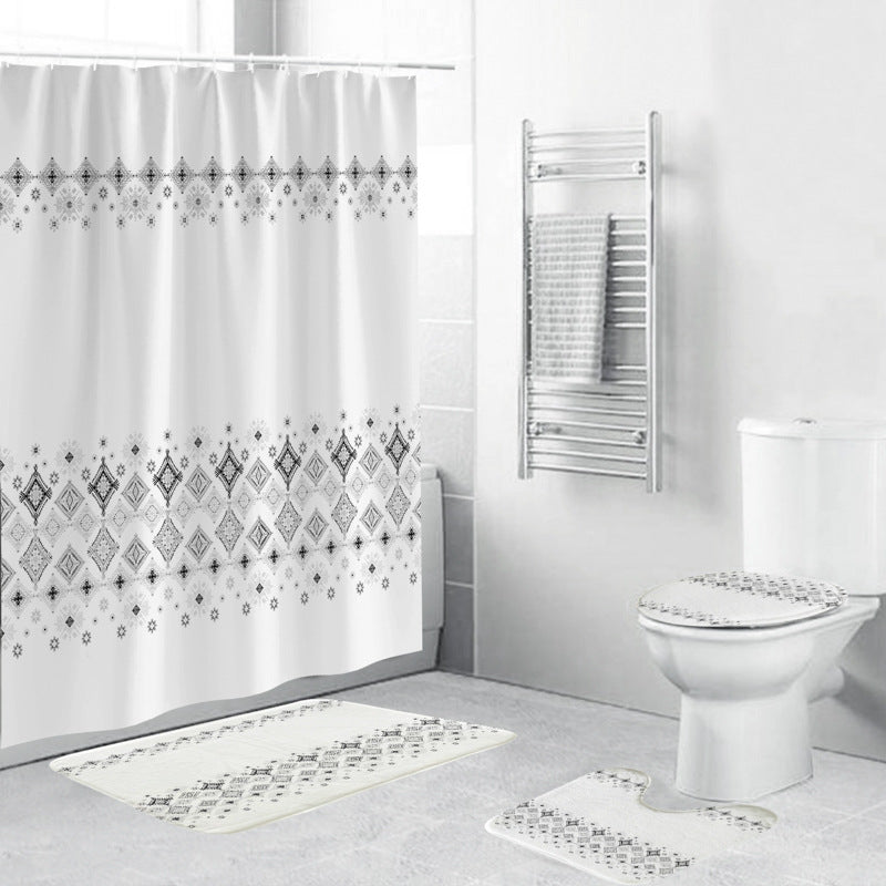 Chevron Pattern Bathroom Set Stornfield