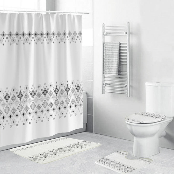 Chevron Pattern Bathroom Set Stornfield