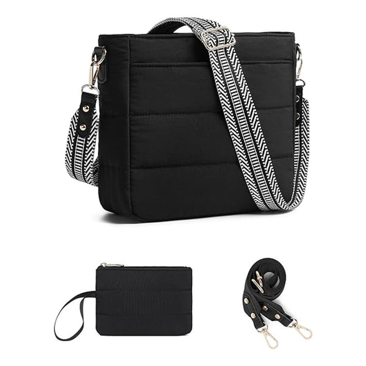 Fashionable shoulder bag with removable card case Stornfield