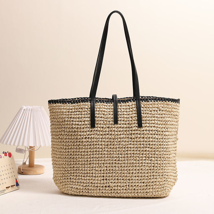 Stylish and spacious wicker bag Stornfield