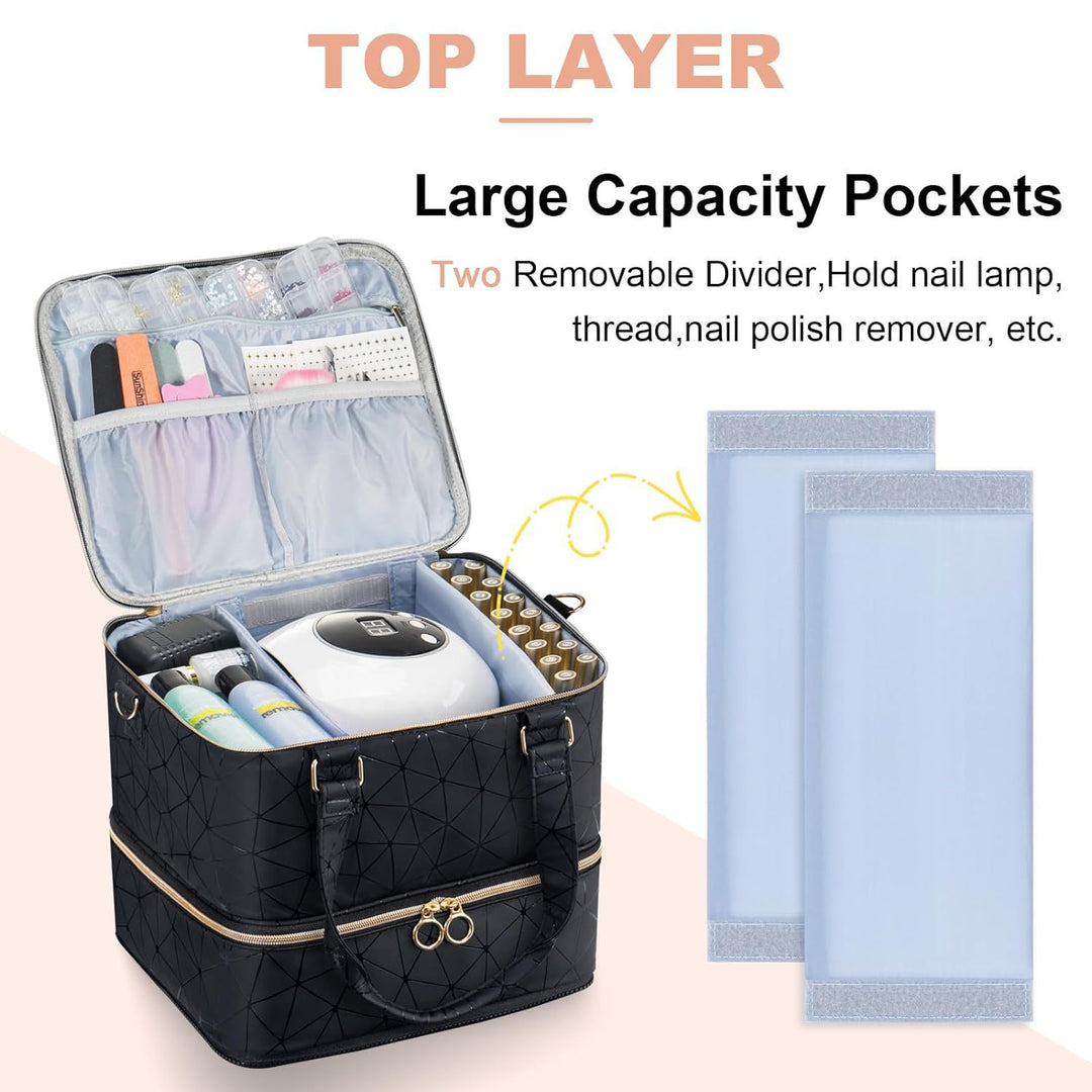 Cosmetic storage bag with multiple compartments Stornfield