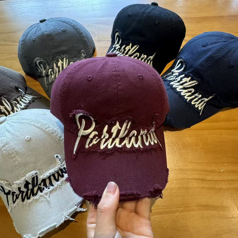 Unisex Distressed Cotton Baseball Cap Stornfield