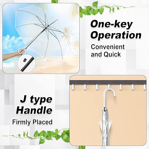 Ladies Transparent Umbrella with Elegant Design Stornfield