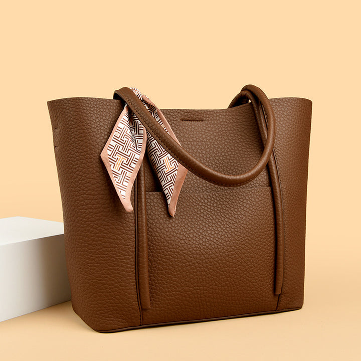 Textured Leather Tote Bag Stornfield