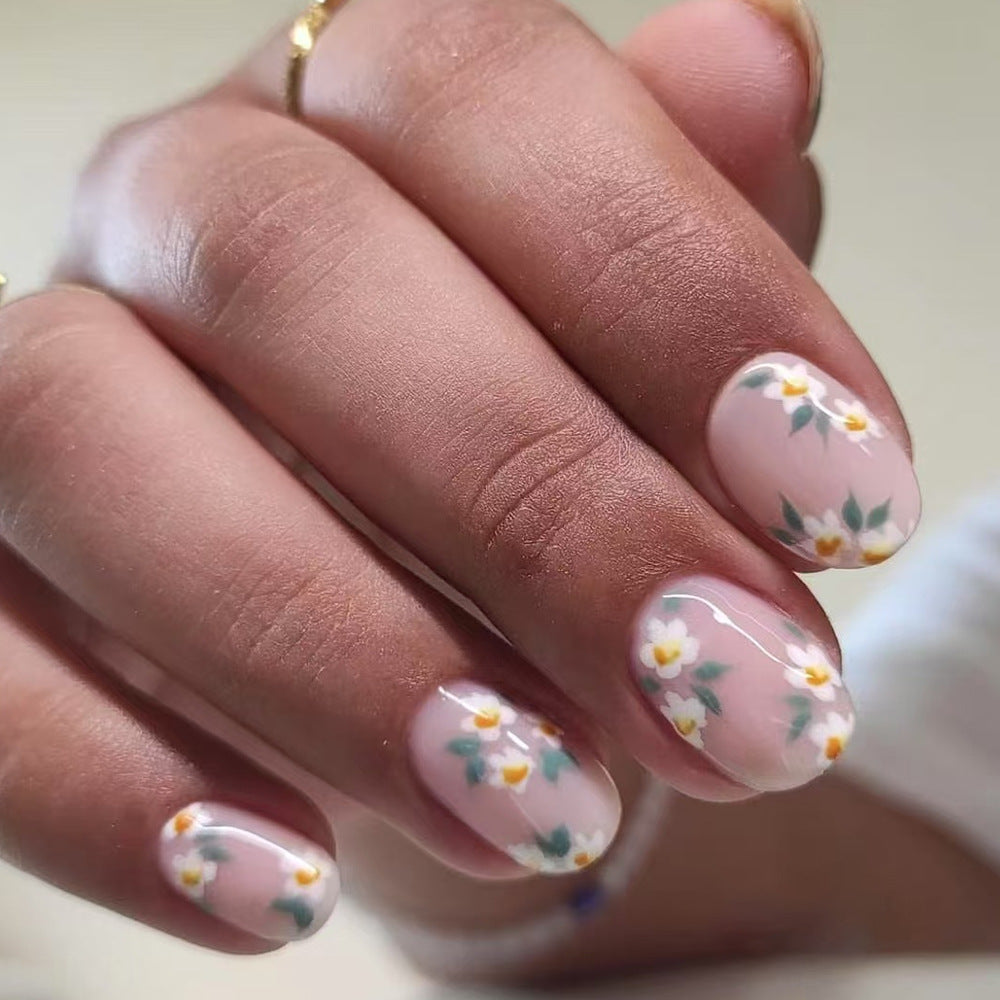Floral Print Gel Nail Art Stornfield