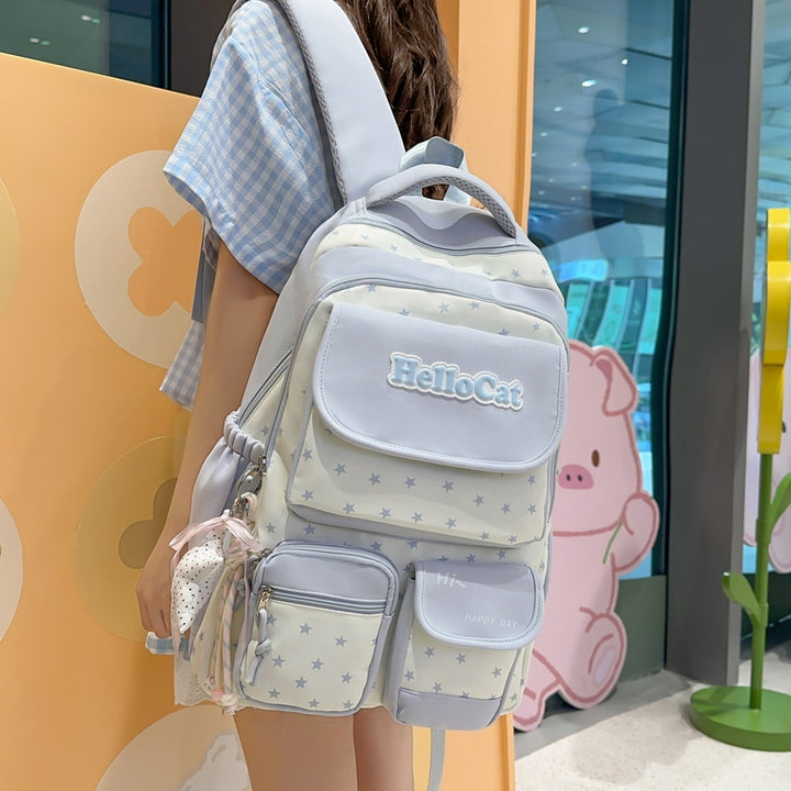 Stylish Star-Embellished Backpack Stornfield 1791205930