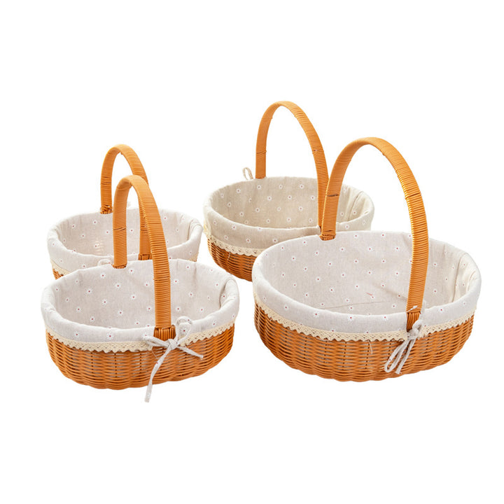 Decorative Round Woven Basket Stornfield