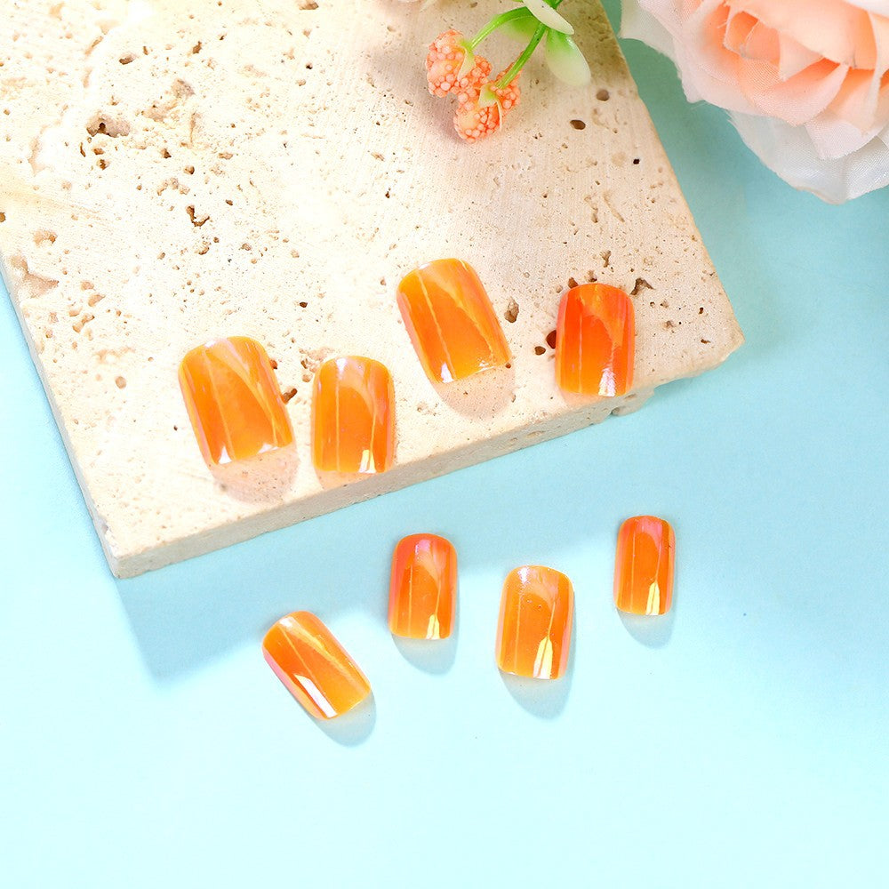 Gradient Color Artificial Nails Stornfield