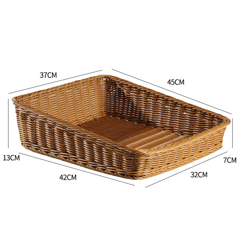 Unisex Portable Storage Box made of Woven Rattan Stornfield