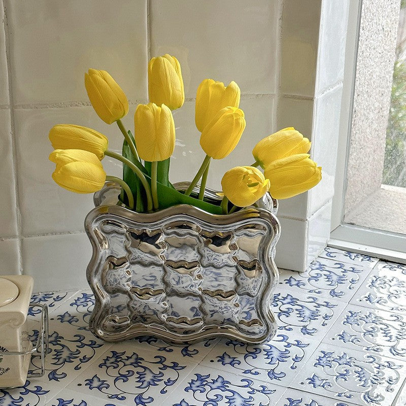 Decorative Stainless Steel Tissue Box Holder