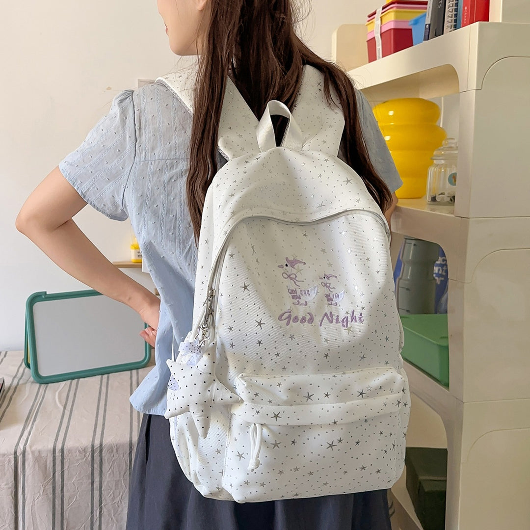 Star-Embellished Casual Backpack Stornfield 1791205643
