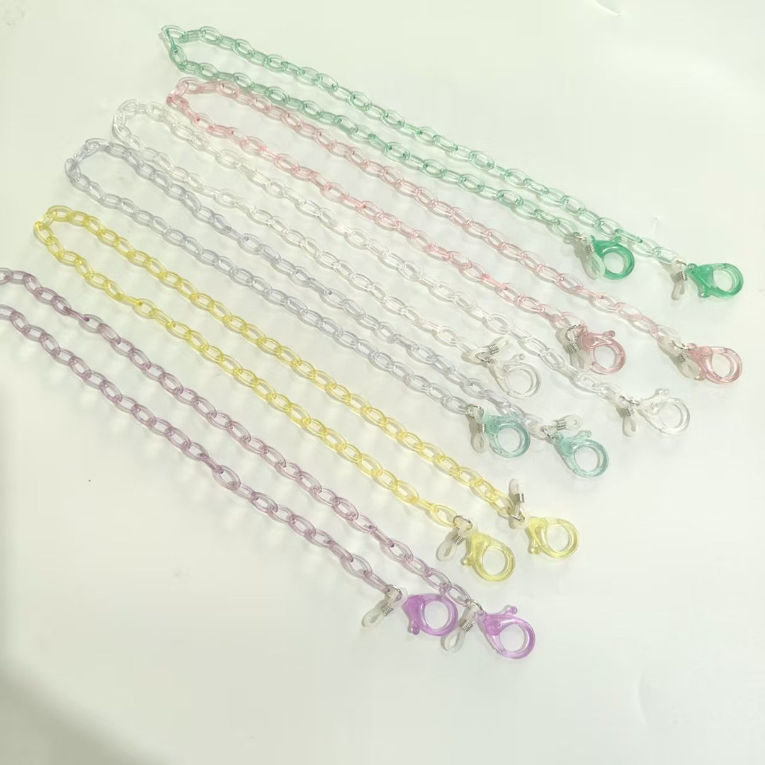 Handmade Glasses Holder Chain Made of Transparent Material Stornfield
