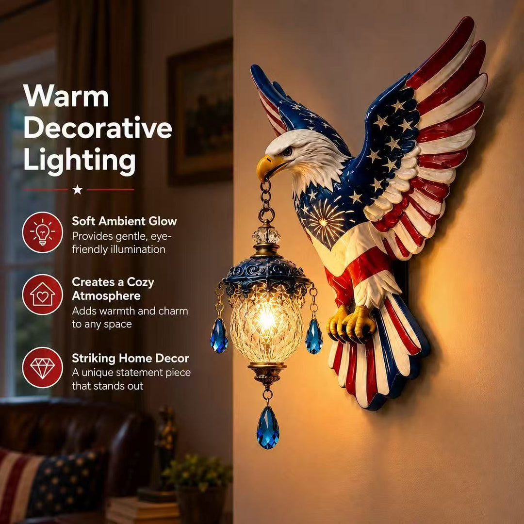 Decorative wall lamp in eagle design Stornfield
