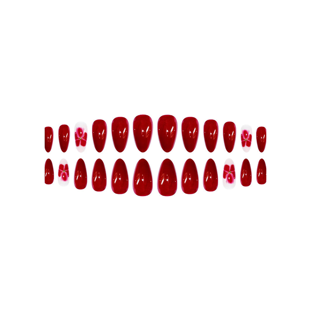 Elegant Floral Press-On Nail Art Stornfield