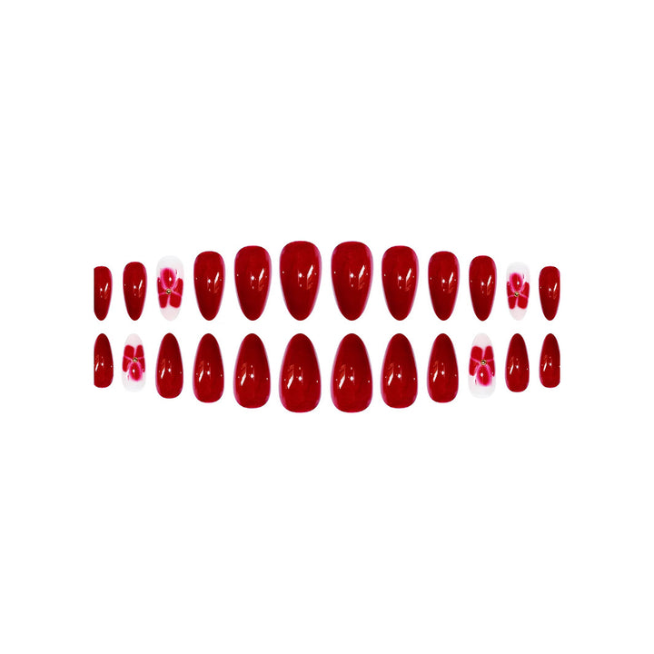 Elegant Floral Press-On Nail Art Stornfield