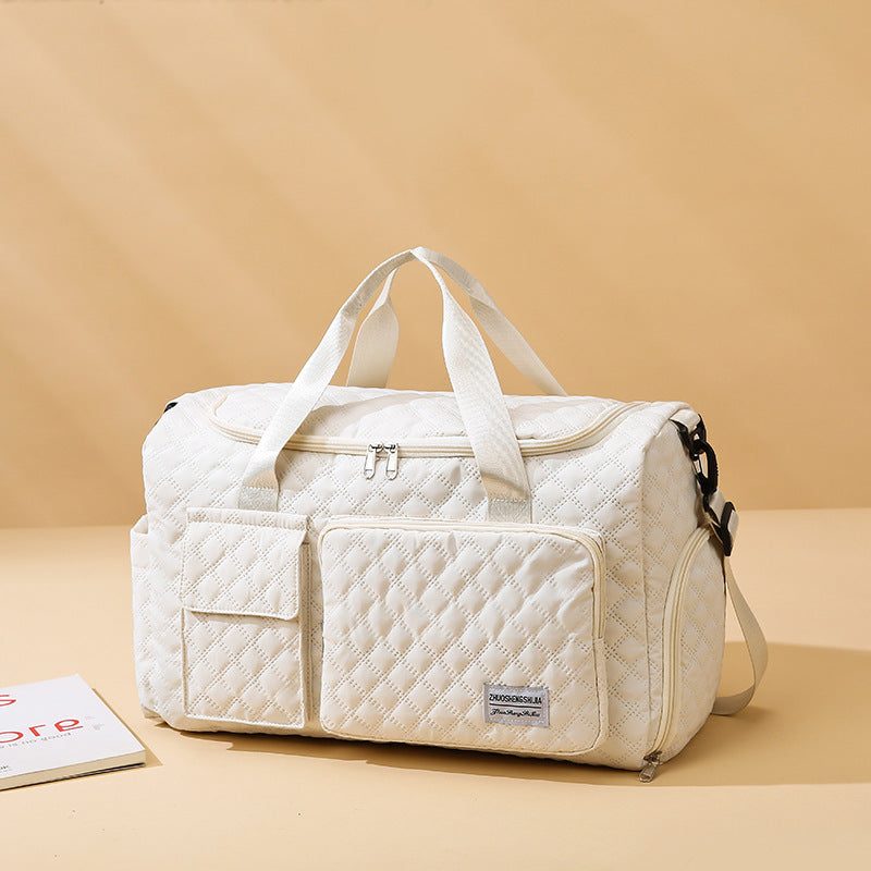 Premium Quilted Gym Duffel Bag