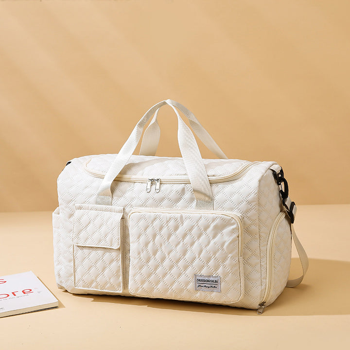 Premium Quilted Gym Duffel Bag