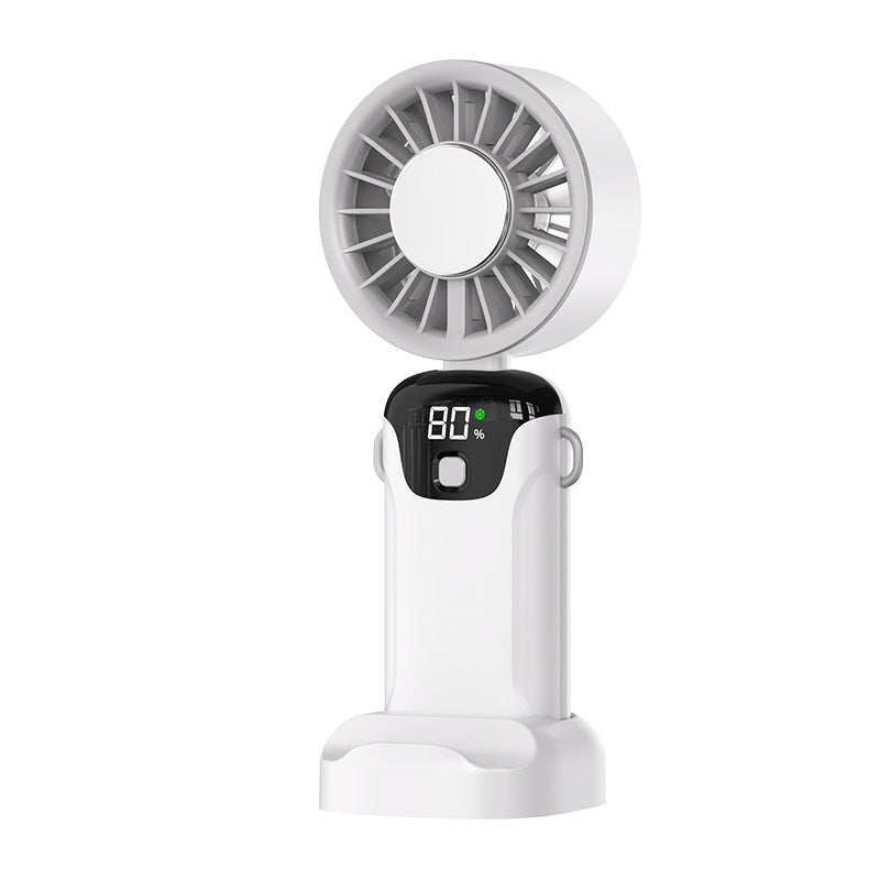Women's portable battery fan with digital display Stornfield