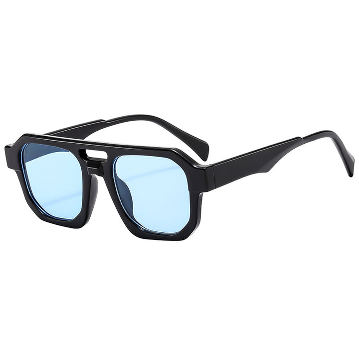 Women’s exclusive polygonal sunglasses with luxurious tortoiseshell pattern Stornfield