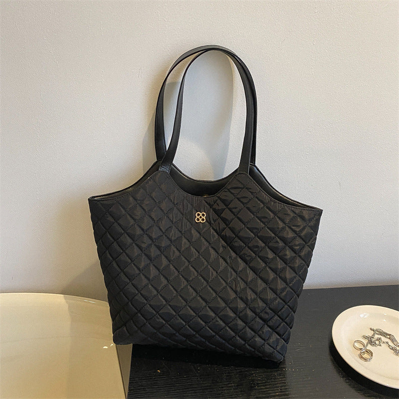 Quilted Reusable Shopping Tote