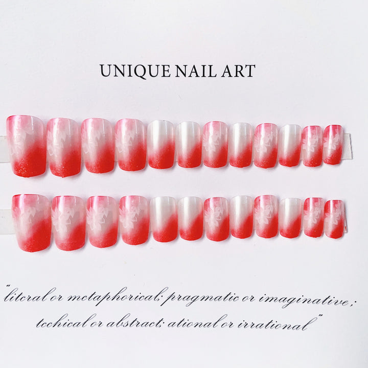 Ombre Glittery Press-On Nail Set