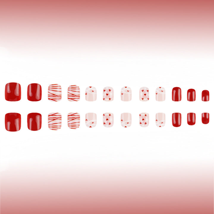 Heart-Themed Nail Art Stornfield