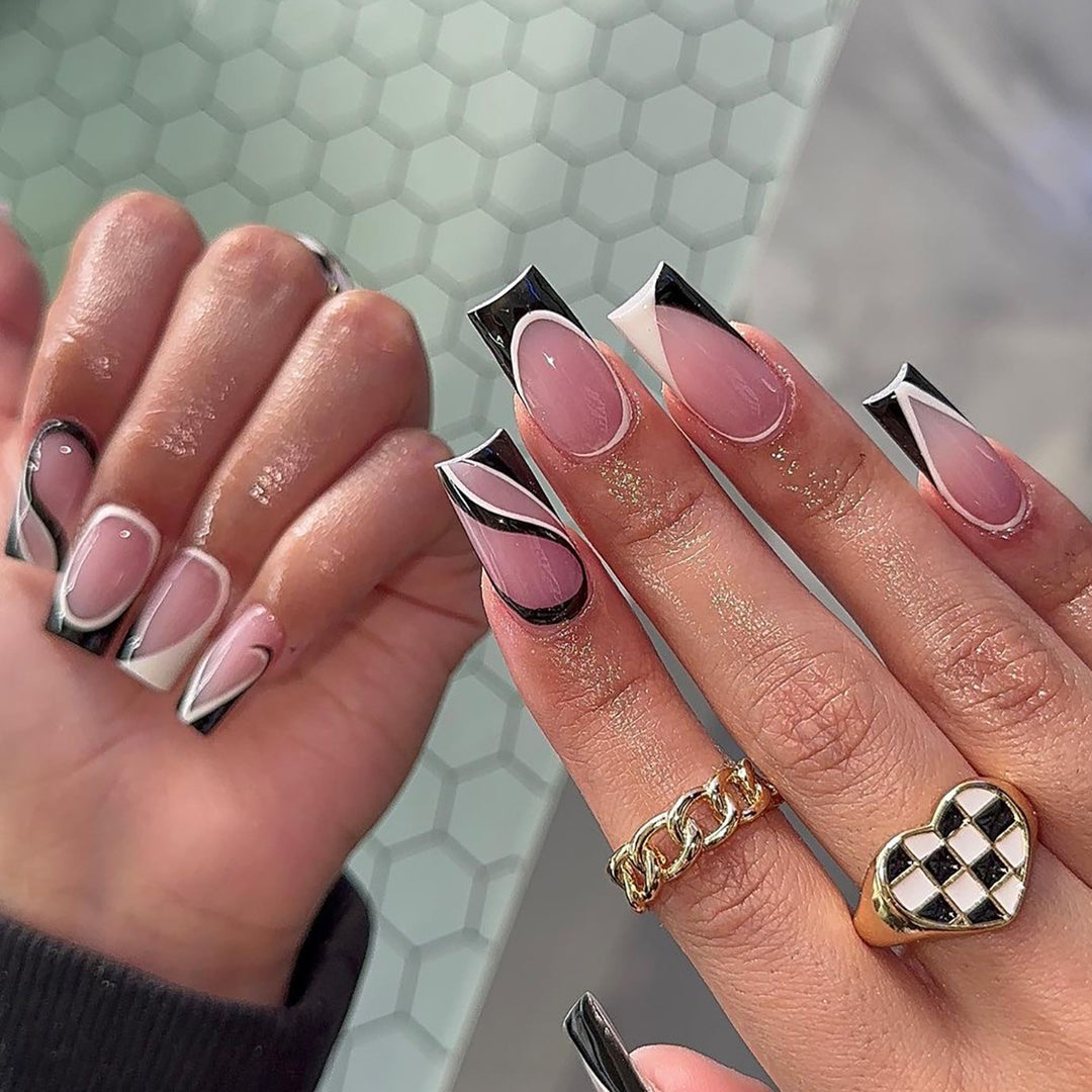 Artful Nail Extensions with Modern Design Stornfield