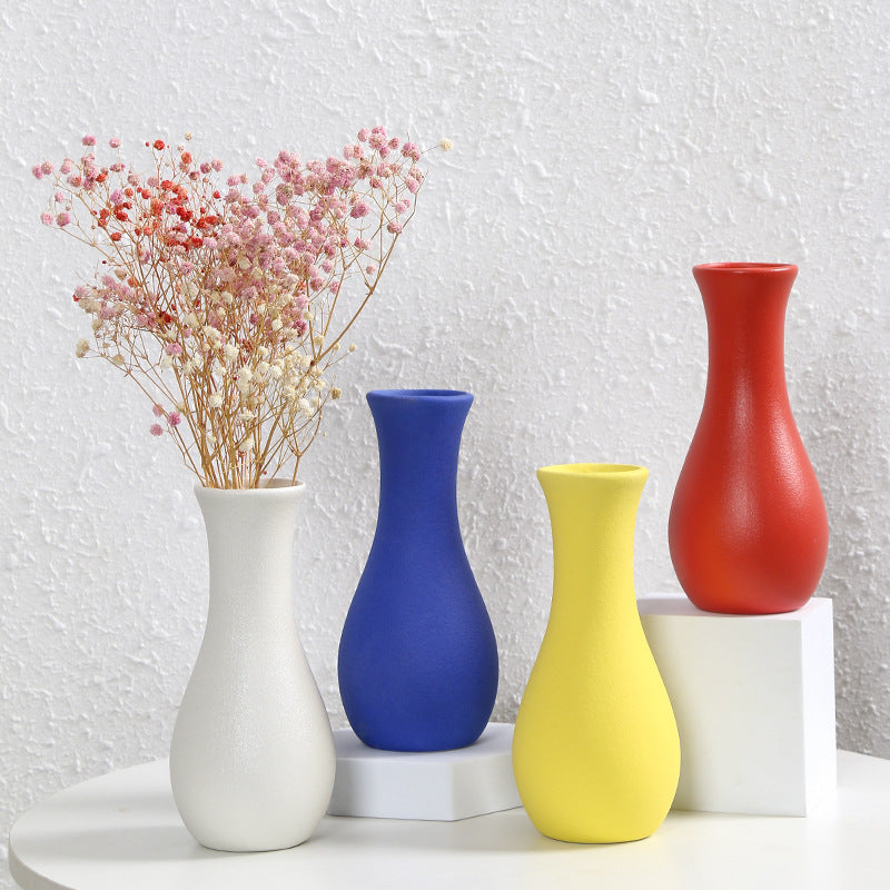 Contemporary Matte Ceramic Flower Vase Stornfeild