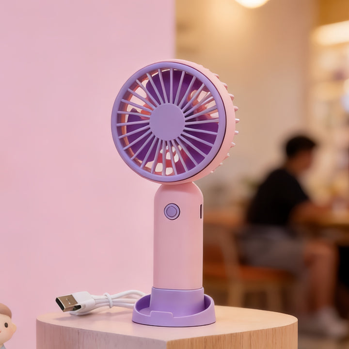Women Portable USB Hand Fan with Flexibility Stornfield