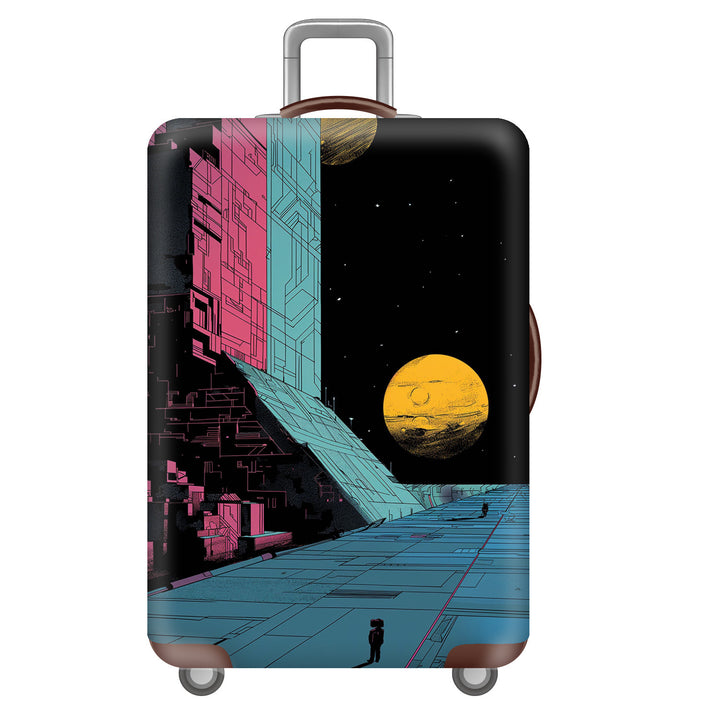 Unisex Hard-shell Suitcase with Impressive Futuristic City Design Stornfield