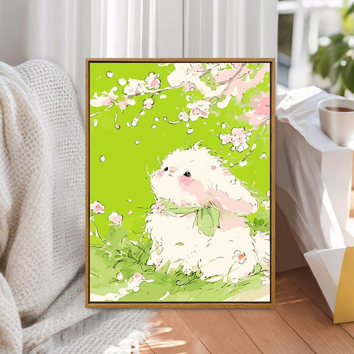 Whimsical Bunny Illustration Canvas Art Stornfield