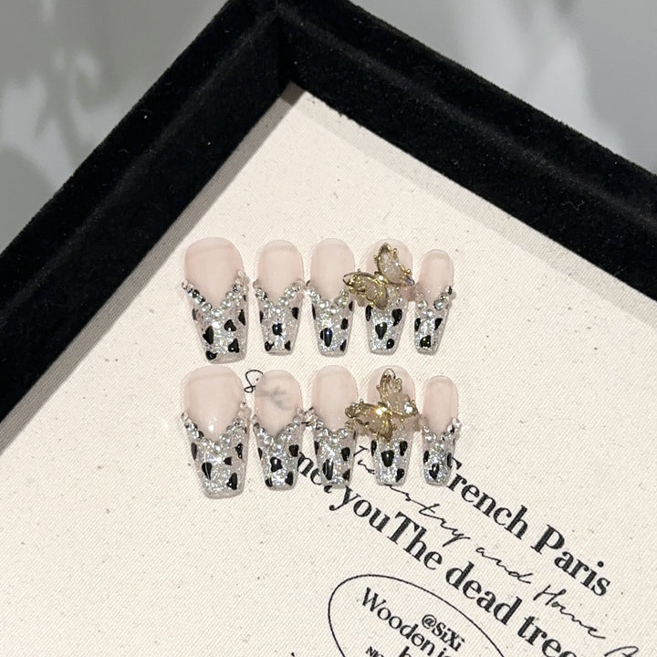 Glamorous Butterfly-Embellished Nail Art Set