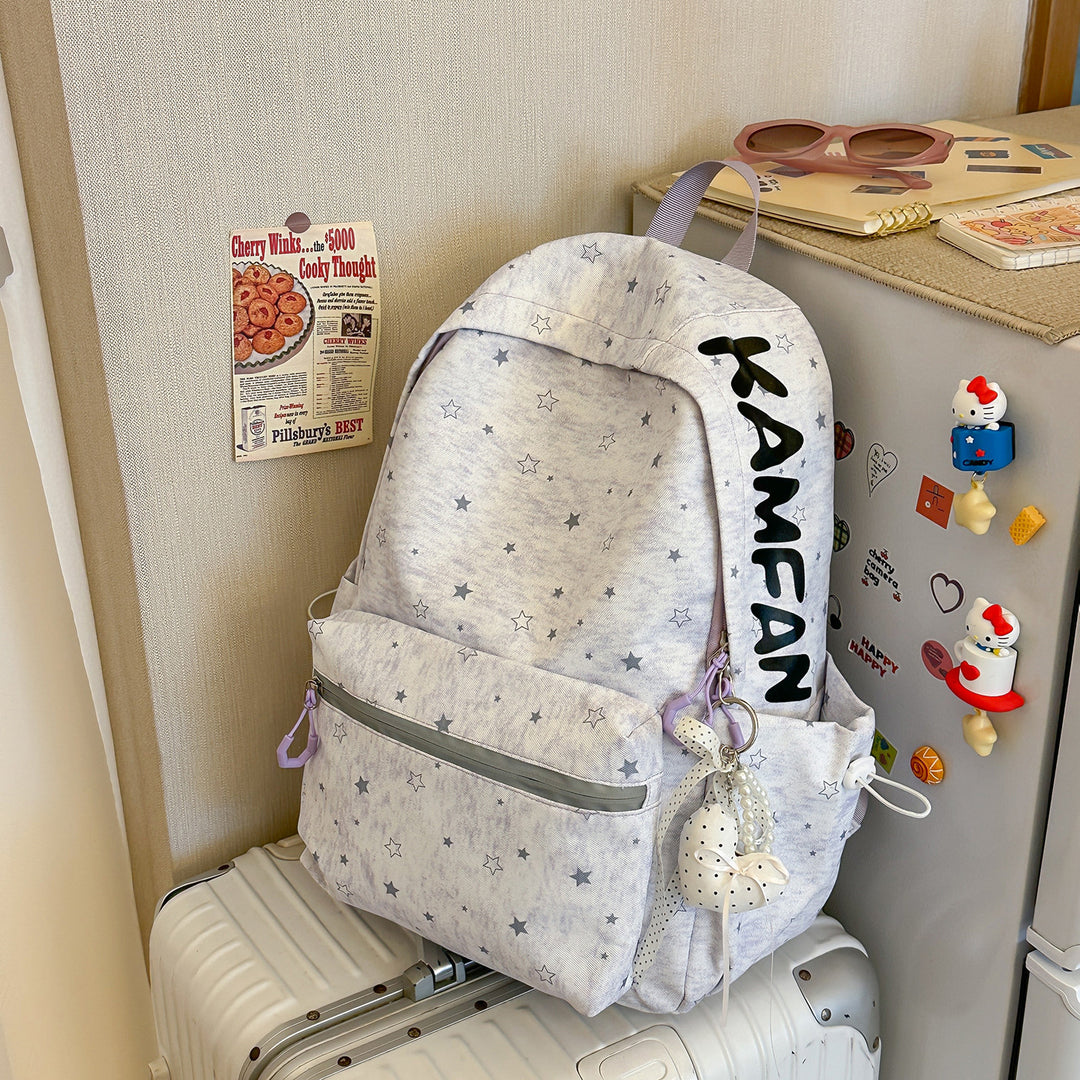 Star-Patterned School Backpack Stornfield