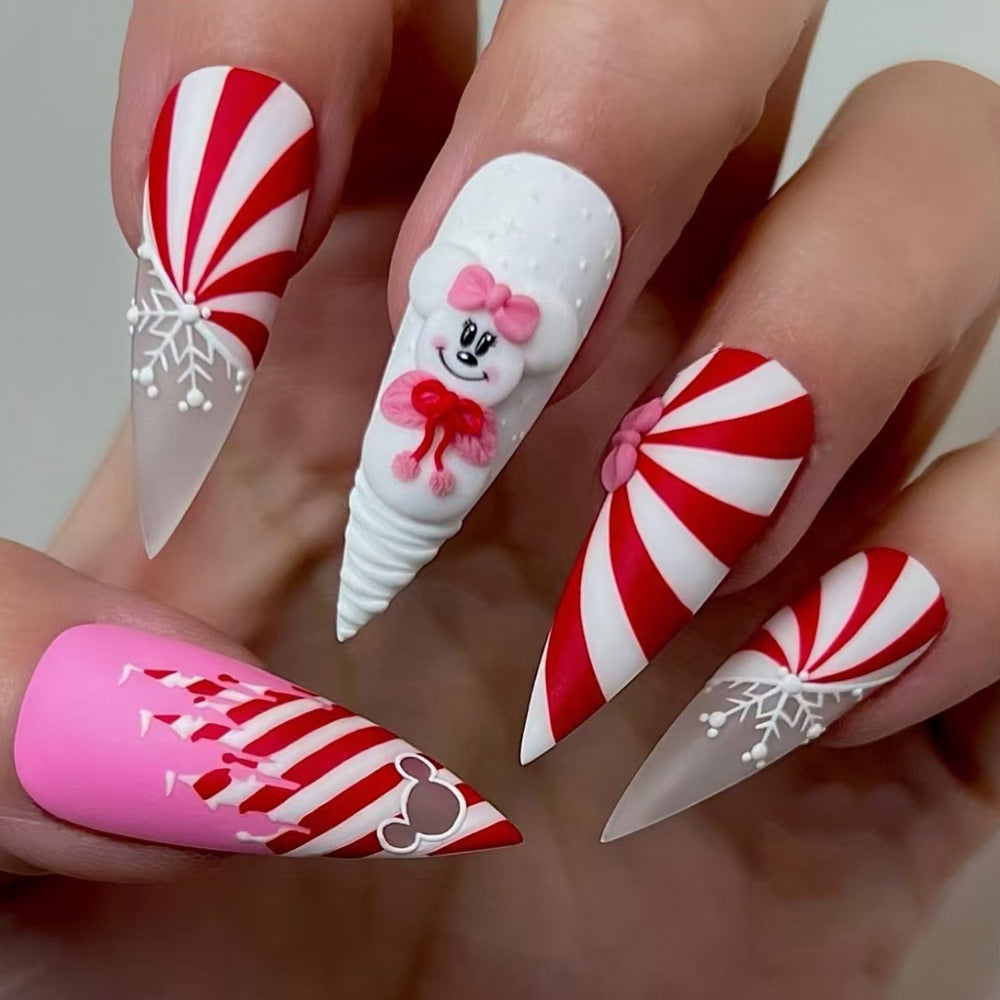 Festive Themed Press-On Nails Stornfield