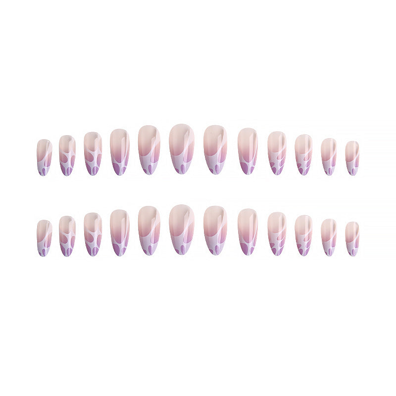 Artistic nail tips with elegant pattern Stornfield