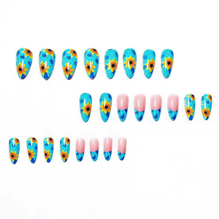 Artificial nails in creative mosaic design Stornfield