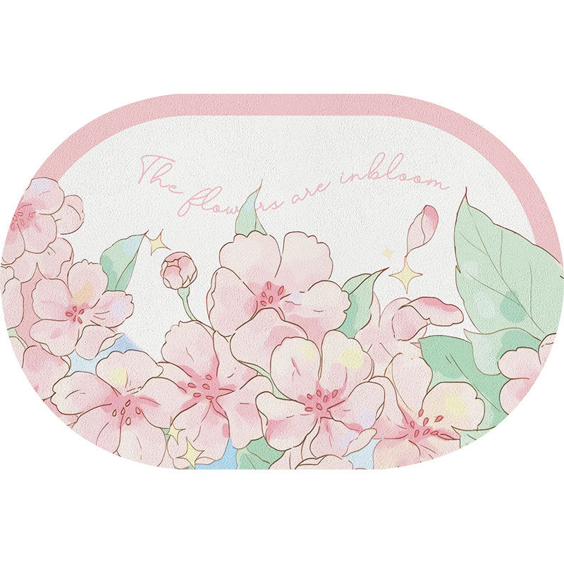 Floral Cartoon Bath Mat