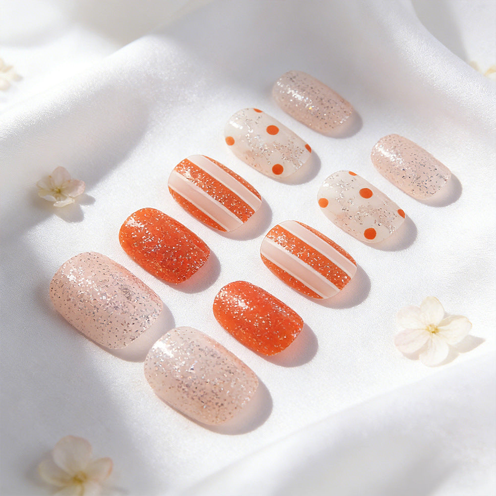 Artistic Glitter Press-On Nail Set Stornfield